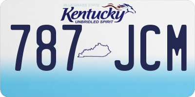 KY license plate 787JCM