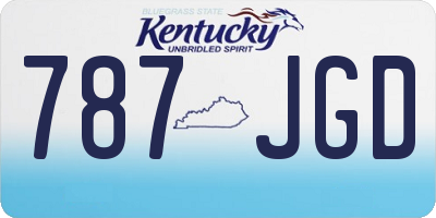 KY license plate 787JGD