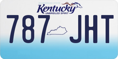 KY license plate 787JHT
