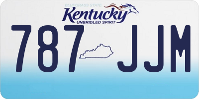 KY license plate 787JJM