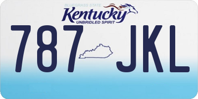 KY license plate 787JKL