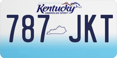 KY license plate 787JKT