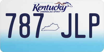 KY license plate 787JLP