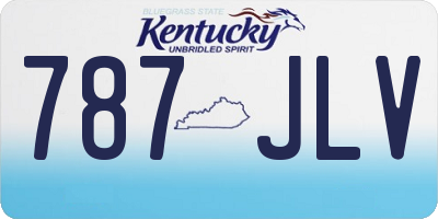 KY license plate 787JLV