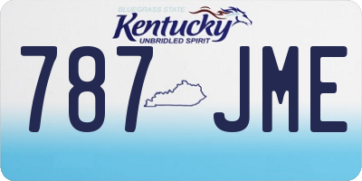 KY license plate 787JME