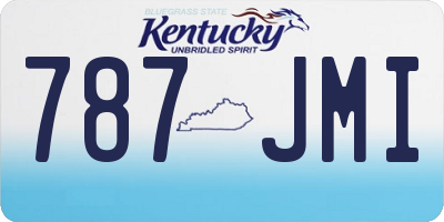 KY license plate 787JMI