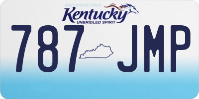 KY license plate 787JMP