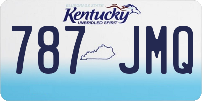 KY license plate 787JMQ