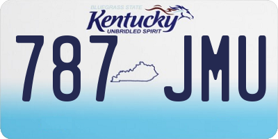 KY license plate 787JMU
