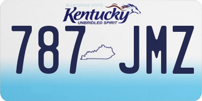 KY license plate 787JMZ