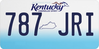 KY license plate 787JRI