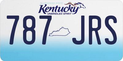 KY license plate 787JRS