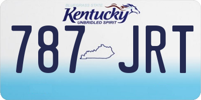 KY license plate 787JRT