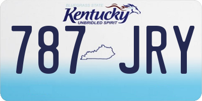 KY license plate 787JRY