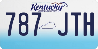 KY license plate 787JTH