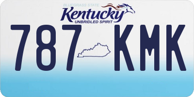 KY license plate 787KMK