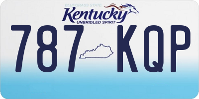 KY license plate 787KQP