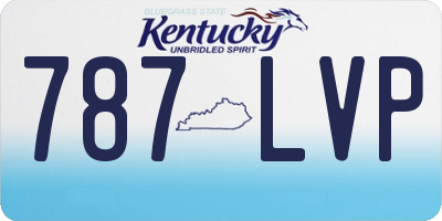 KY license plate 787LVP