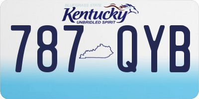 KY license plate 787QYB