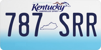 KY license plate 787SRR