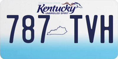 KY license plate 787TVH