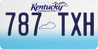 KY license plate 787TXH