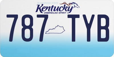 KY license plate 787TYB
