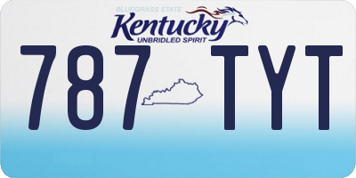 KY license plate 787TYT