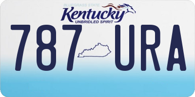 KY license plate 787URA