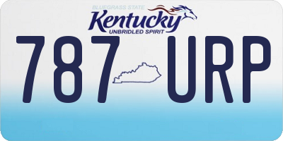 KY license plate 787URP