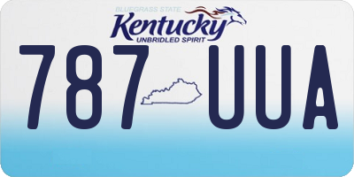 KY license plate 787UUA