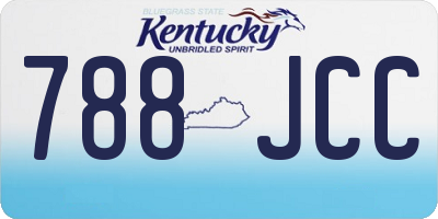 KY license plate 788JCC