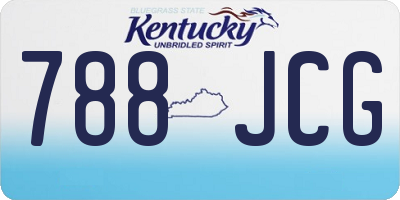 KY license plate 788JCG