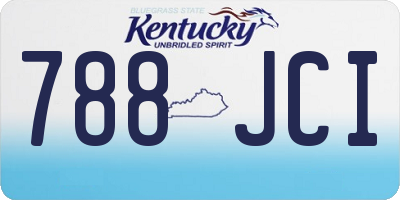 KY license plate 788JCI