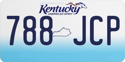 KY license plate 788JCP