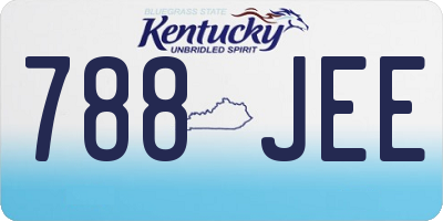 KY license plate 788JEE
