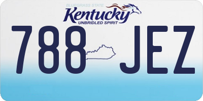 KY license plate 788JEZ
