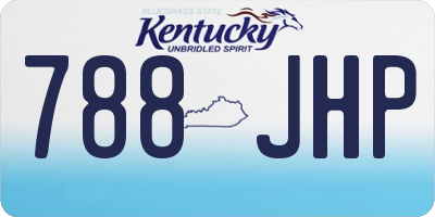 KY license plate 788JHP