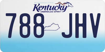 KY license plate 788JHV