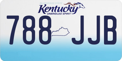 KY license plate 788JJB