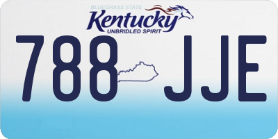 KY license plate 788JJE