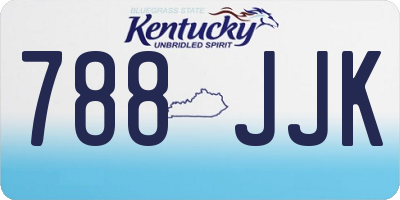 KY license plate 788JJK