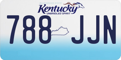 KY license plate 788JJN