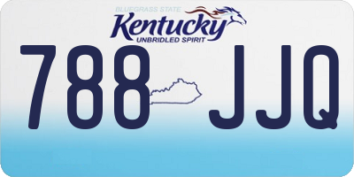 KY license plate 788JJQ