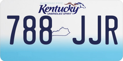KY license plate 788JJR