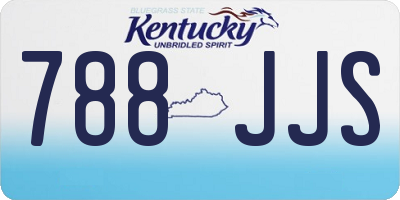 KY license plate 788JJS