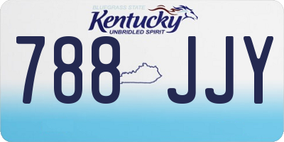 KY license plate 788JJY