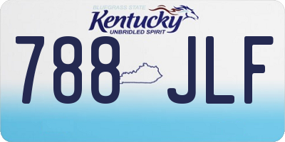 KY license plate 788JLF