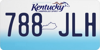 KY license plate 788JLH