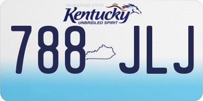 KY license plate 788JLJ